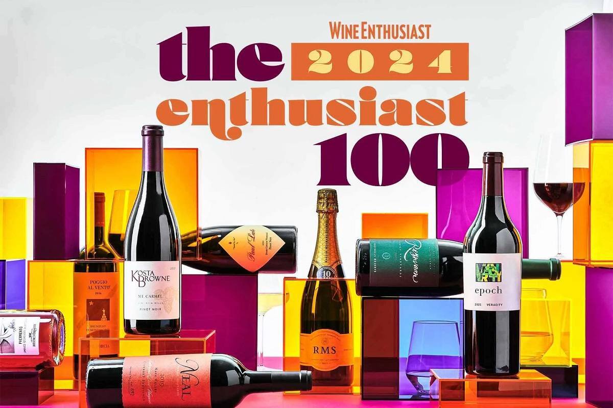 Wine Enthusiast, quattro vini italiani nei top 5 delle classifiche 2024 “The Enthusiast 100”, Best Buys 2024", “Top 100 Cellar Selection”