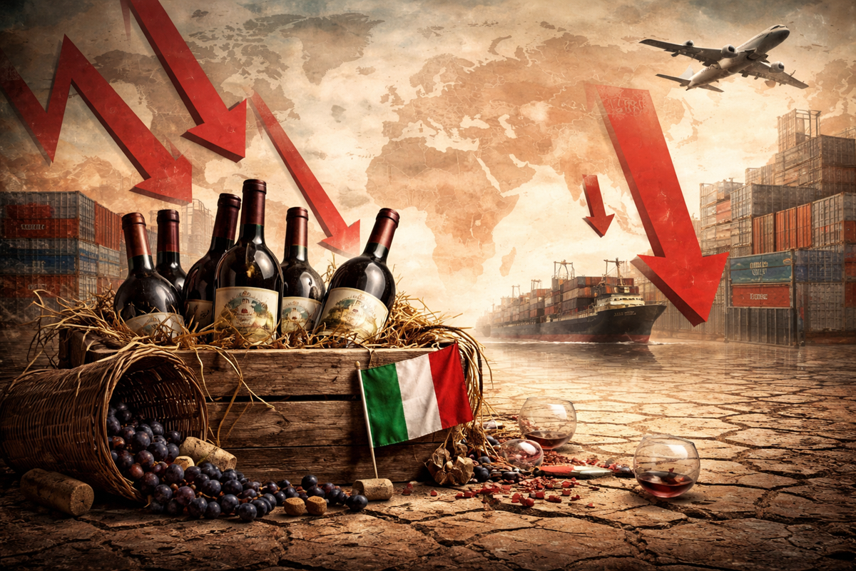Vino Toscana 2025, Ismea: produzione -19%. Frena export extra-UE (-8,6%). Enoturismo strategico