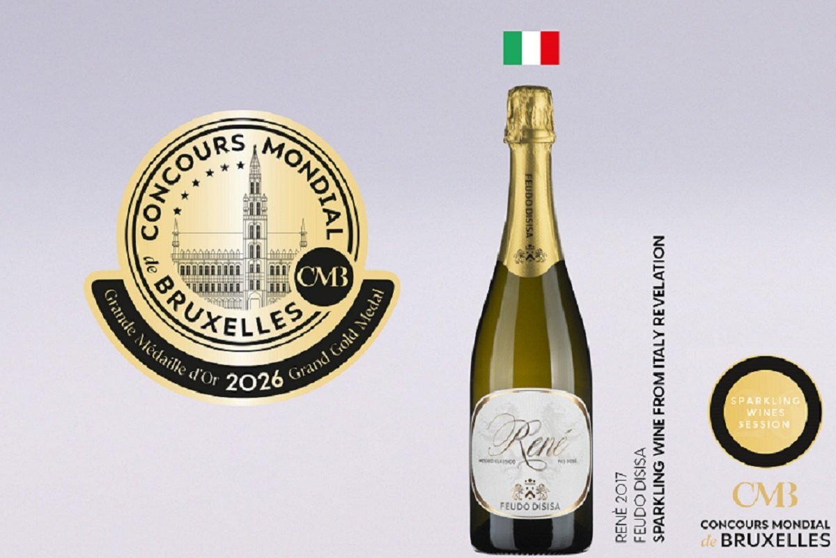 René 2017 di Feudo Disisa (Sicilia Doc) conquista sia la Grande Medaglia d'Oro sia il titolo di Rivelazione Vino Effervescente d'Italia
